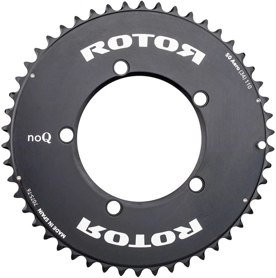 Rotor Kettenblatt Road Aero, 5-Arm, NoQ, 110 Mm Lochkreis