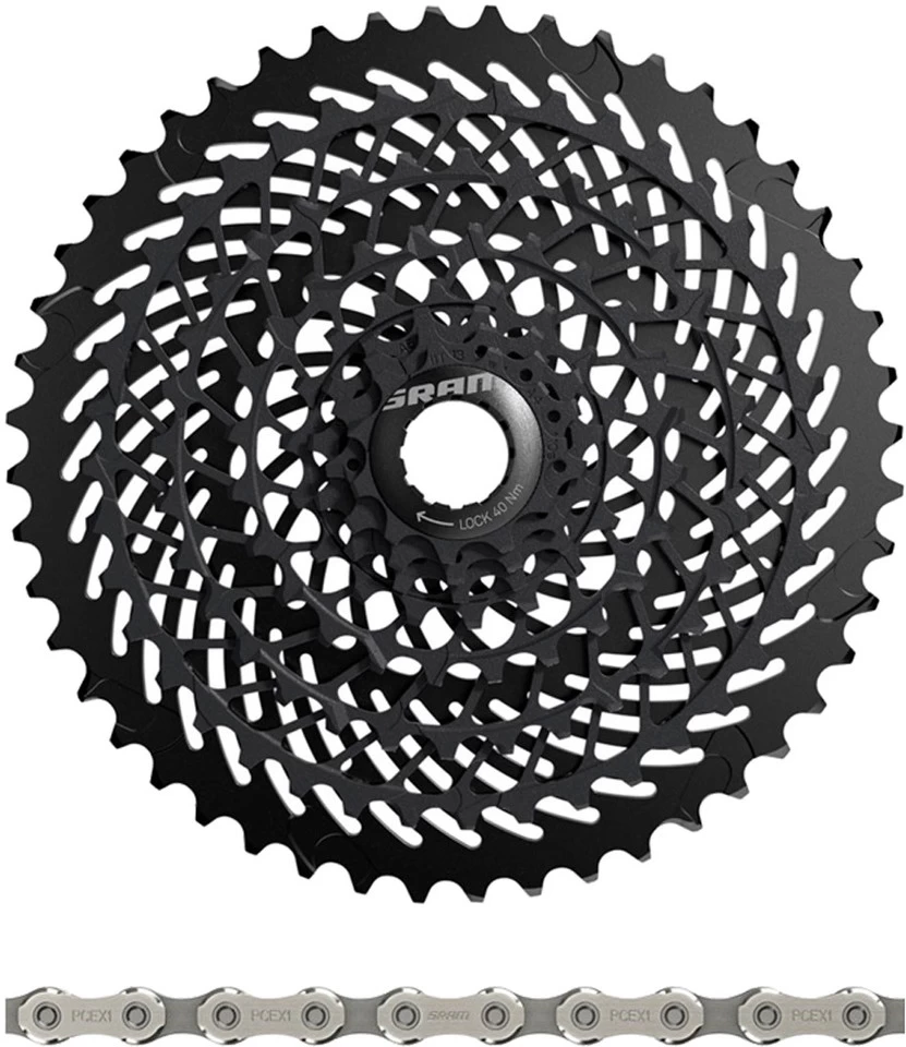 SRAM XG-899 E-Block Kassette + PC EX1 Kette 8-fach Verschleißset