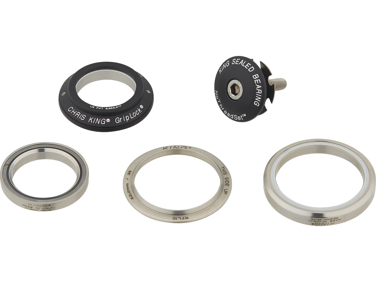 Chris-king DropSet 3 IS41/28,6 - IS52/40 GripLock Steuersatz – Bild 15