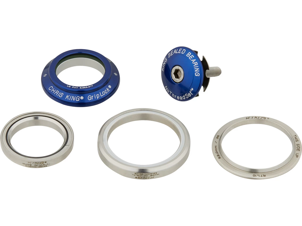 Chris-king DropSet 3 IS41/28,6 - IS52/40 GripLock Steuersatz – Bild 20