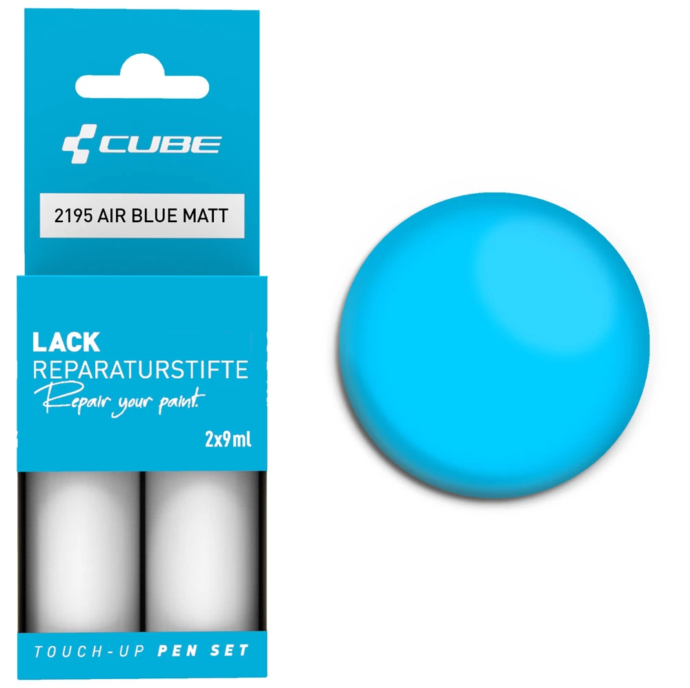 Cube Lackreparaturstift Set AIR BLUE Matt